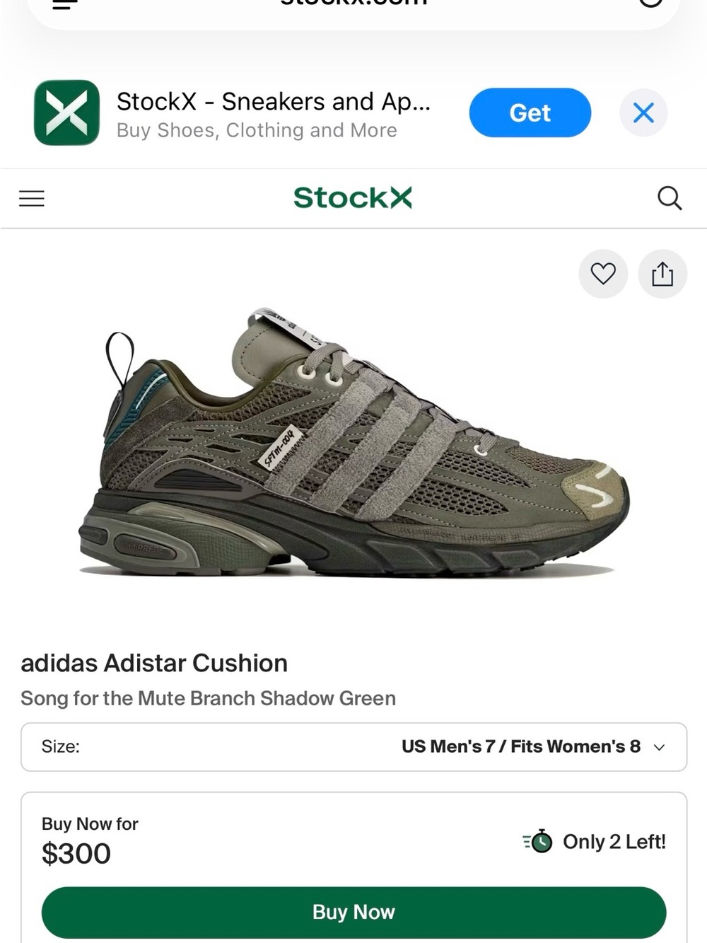 Adidas Olive Green Sneakers | W’s 8, M’s 7 - Picture 7 of 7